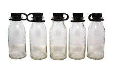 Vintage Mojonnier Wm Sprinkman Corp Milk Test Bottles with Rubber Stoppers Lot 5 picture