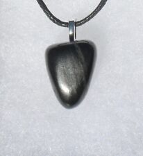Jet Free Form Stone Pendant Necklace - Migraines, Cleanse Negativity picture