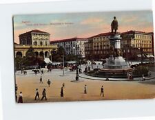 Postcard Monumento a Garibaldi Piazza della Stazione Naples Italy picture