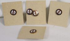 5 Vtg Lutheran Laymen's League Pins Enameled 1940s Round Unused LLL Eisenstadt picture