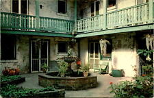 New Orleans, Louisiana, Bosque House Patio, 619 Chartres Street, Postcard picture