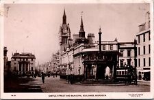 Vtg Aberdeen Scotland UK Castle Street & Municipal Buildings 1909 View Postcard picture
