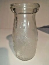 Vtg Wieland Dairy Company Glass Milk Bottle Embossed Half Pint, Chicago, ILL. picture