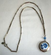 Vintage Park Lane Necklace with Enameled Locket Pendant picture