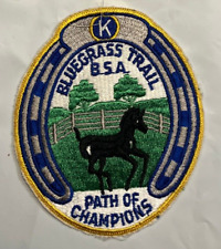 Bluegrass Trail BSA Path Of Champions Boy Scout Jacket Patch Gauze Back BSA picture