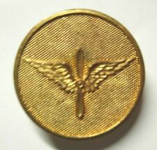 WW1 / 1920s US Army Air Service Gilt Collar Disk - SB  picture