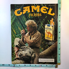 Vtg 1968 Camel Filter Cigarettes Jungle Backpacking Print Ad 8x11 picture