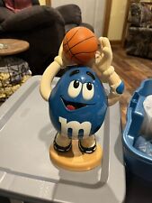 VINTAGE M&M'S RARE M&M DARK BLUE BASKETBALL PLAYER CANDY DISPENSER picture