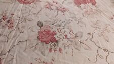 Vintage Croscille Bedspread Tan Roses Lace Trim Ruffles 92x106 Cottage **NICE** picture