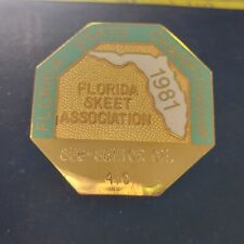 1981 Florida State Championship Skeet Association Sub-Senior 410 Lapel Badge Pin picture