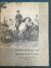 1963 Fredericksburg Spotsylvania National Military Park Virgina brochure map VTG picture