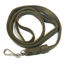 British Pistol / Whistle Lanyard / Leash - OD Green - 1937 1958 Pattern - NEW  picture