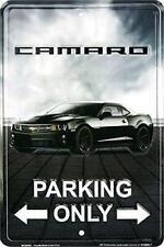 Camaro Parking Only 8 X 12 Metal Parking Sign picture