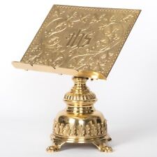 Ornate Brass Church Missal Stand - Gospel Bible Book Stand #197-109 picture
