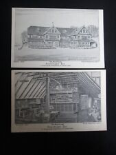 The Grasshopper Inn Westerham Kent 2 x Vintage Promo Advertising Cards C27 picture