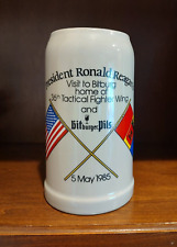 PRESIDENT RONALD REAGAN’S VISIT TO BITBURG, GERMANY MAY 5TH, 1985 BEER STEIN picture