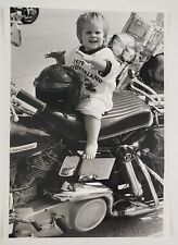 1979 Miami FL Police Benevolent Assoc Kid Harley Davidson Bike Vtg Press Photo picture