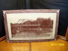 1910s Main St Bridge Lisbon ND North Dakota loaded touring boat Farringer Variet picture