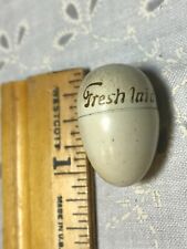   Vintage Miniture Hard Plastic Egg Says Fresh Laid Egg Approx. 1