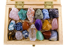 19 pcs Crystal Kit-Raw and Tumbled Healing Set picture