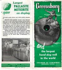 Greensburg, Kansas - Largest Hand-Dug Well - Vintage Pamphlet picture