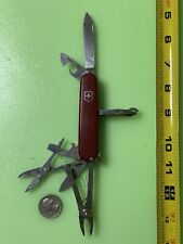Victorinox Deluxe Tinker Swiss Army Pocket Knife Red 91MM Nice Tools.   #237 picture
