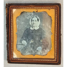 1/6th Plate Daguerreotype Of A Woman In A Half Union Case picture
