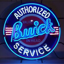 Buick  Authorized Service Neon Sign W/ Silkscreen Backing - Garage Wall Art New picture