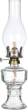 Vintage Clear Glass Kerosene Lamp Chamber Oil Lantern Night Light Home Decor picture