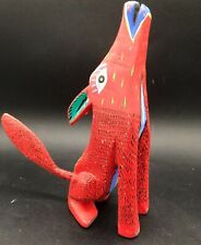 Alebrijes OAXACA Mexico Hand Carved & Painted Wood Coyote Signed Popo Santiago picture