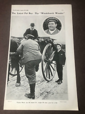1905 bystander print - the  woodchurch wonder ( charles watts 23 stone ) picture