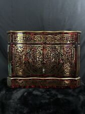 French Boulle Marquetry Tantalus Liquor Cabinet - Napoleon III Era picture