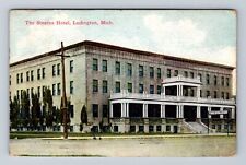 Ludington MI-Michigan, The Stearns Hotel Advertising, Vintage c1912 Postcard picture