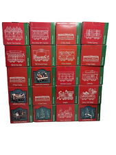 Vintage 1998 Christmas Train Home Town Express 26 Boxes Ceramic Train Set picture
