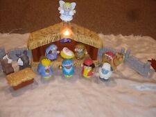 2002 FISHER PRICE LITTLE PEOPLE DELUXE CHRISTMAS NATIVITY SET LIGHTS UP MUSICAL picture