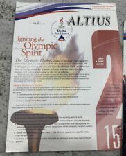 VINTAGE 1996 DELTA AIRLINES OLYMPIC GAMES EMPLOYEE  BROCHURE WITH POSTER picture