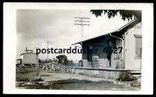 RUSCOMB Ontario 1909 Train Station. Real Photo Postcard picture