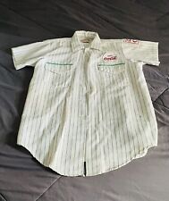 Coca-Cola Vintage 1960’s Size S Delivery Driver Short Sleeve Shirt W/ Patches picture