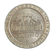 Gold Shore Casino Boat Biloxi Mississippi Vintage $1 Gaming Token Coin 1994 1995 picture
