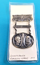 WWI Swedish American Republican League Medal Badge 1919 Silver Jubilee Illinois picture