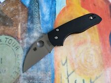 Spyderco Lil' Native, Wharncliffe CPM-S30V Satin Plain Blade, Black G10 Handle picture