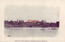pre-1907 LAKE FRONT at eastern approach to UNION PASSENGER DEPOT. CLEVELAND, OH  picture