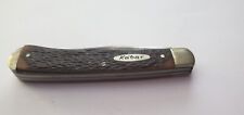 Vintage KABAR 1030 USA Trapper Knife 1980s Delrin Handles  picture