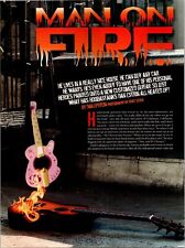 Guitar One Man on Fire Original Print Ad Dan Extrin picture