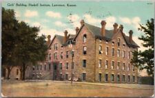 1910 LAWRENCE, Kansas Postcard Girls' Building HASKELL INSTITUTE Indian School picture