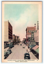 Regina Saskatchewan Canada Postcard Eleventh Avenue Looking West 1957 picture