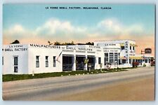 Melbourne Florida Postcard La Verne Shell Factory Exterior c1940 Vintage Antique picture