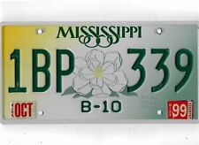 MISSISSIPPI 1999 license plate 