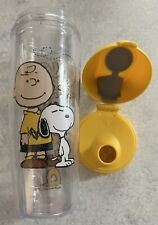 Tervis Snoopy Peanuts 20oz Ins. Tumbler Flip Top Lid Lightly Used Good Condition picture