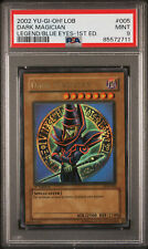 Yugioh Dark Magician LOB-005 1st Edition Ultra Rare PSA 9 Mint WAVY picture